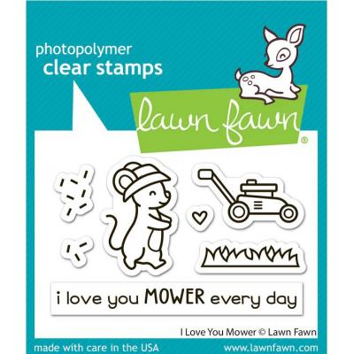 Lawn Fawn Stempel - I love you Mower